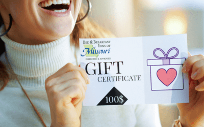 Give the Gift of Unforgettable Memories with Bed and Breakfast Inns of Missouri Gift Certificates!